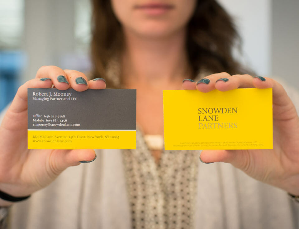 Snowden Lane Partners business cards