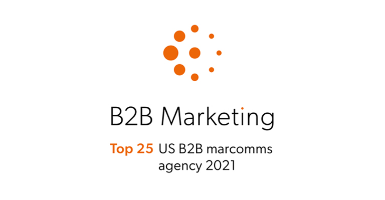 Award logo top 25 b2b marketing