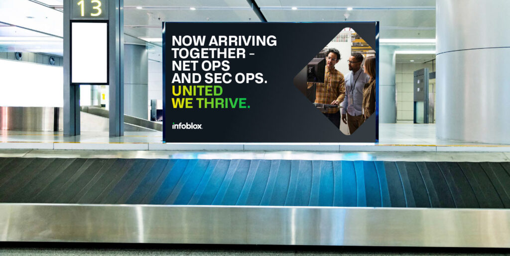 Infoblox airport ad design