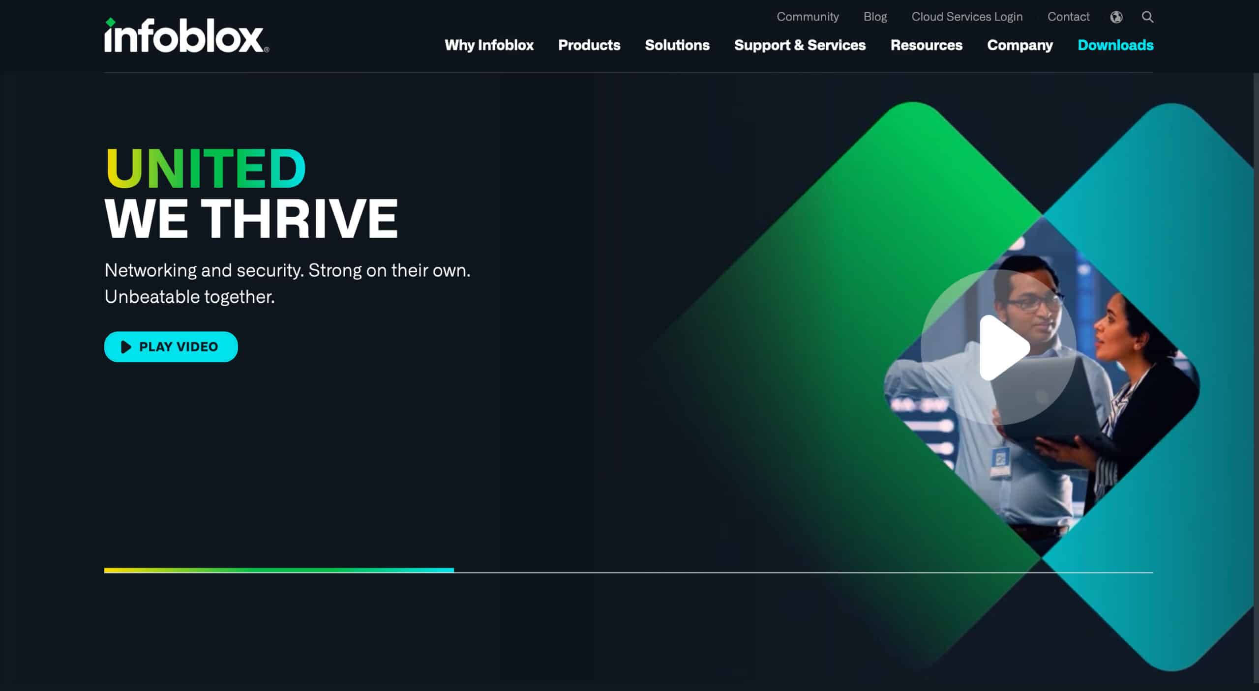 Infoblox home page