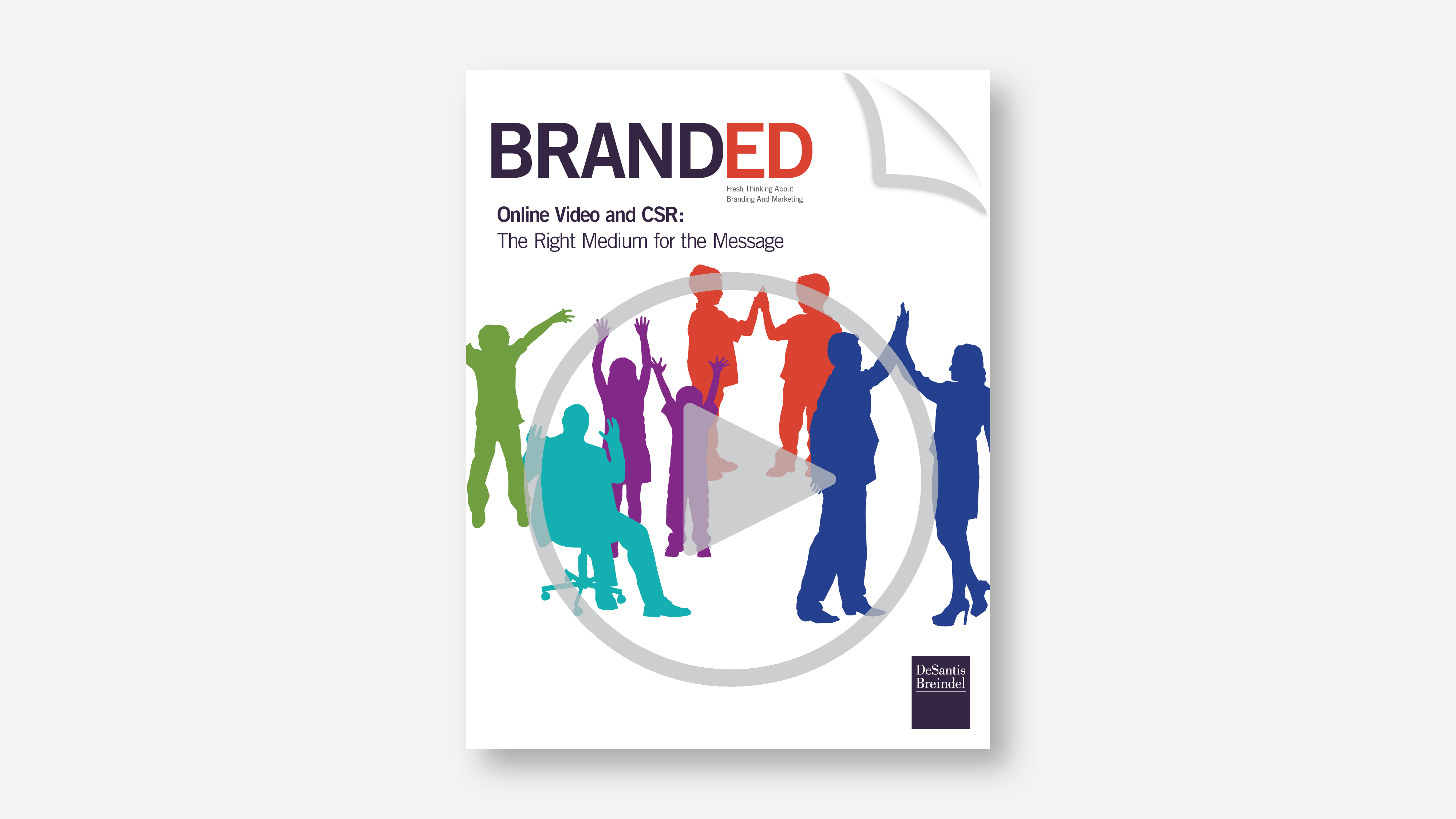 Branded pamphlet cover Online video and CSR