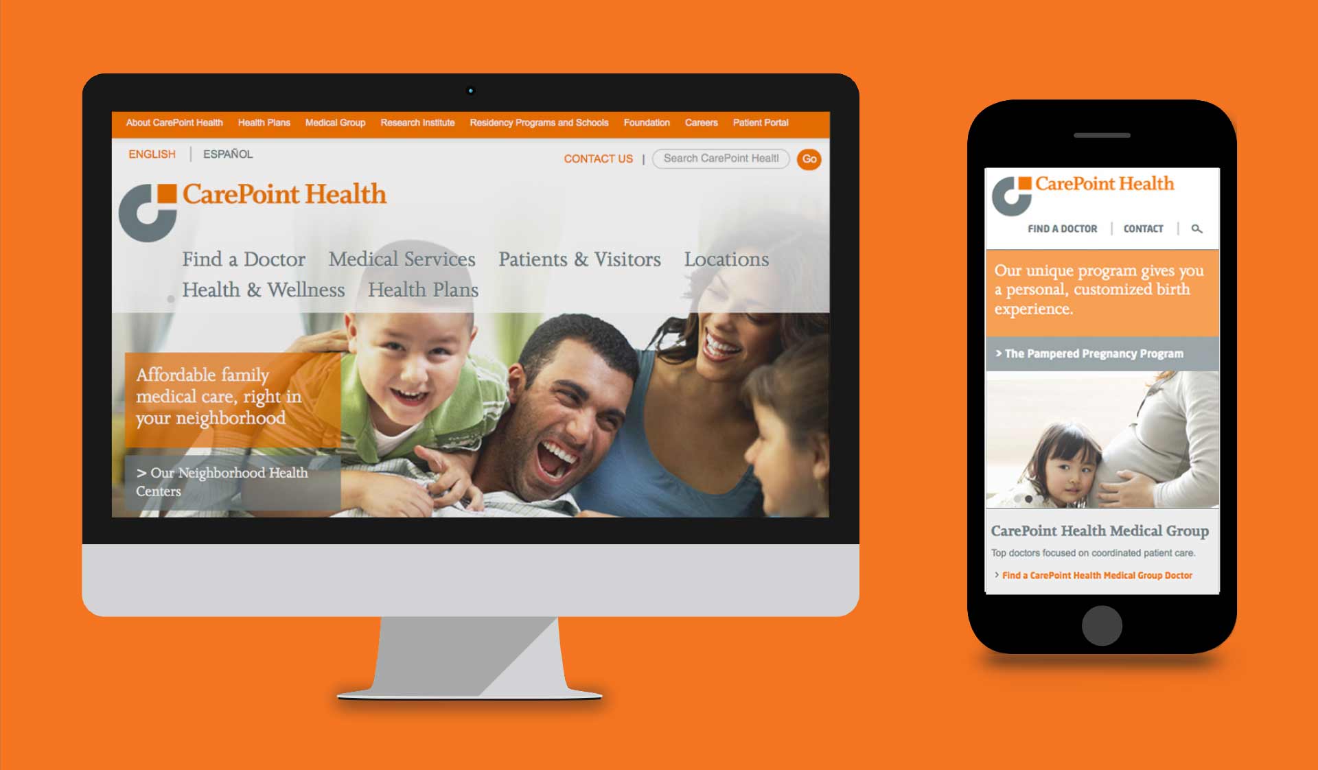 carepoint health on desktop and mobile device