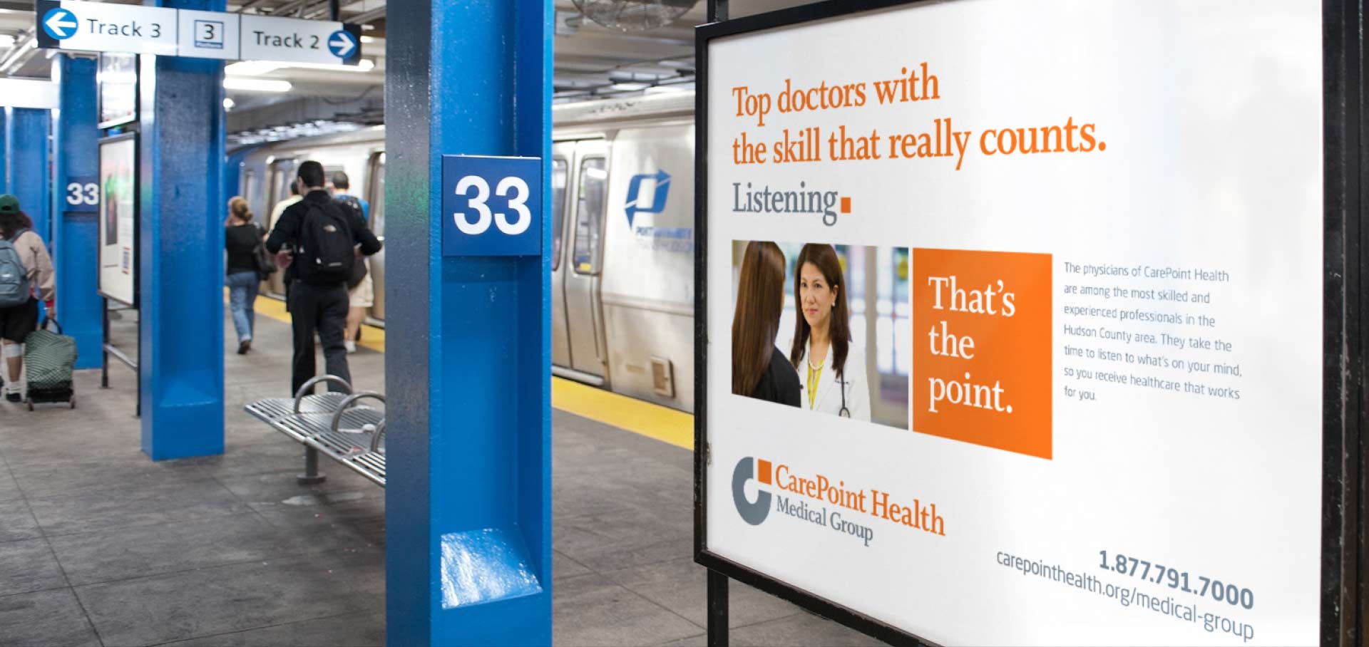 Carepoint Health Subway advertisement