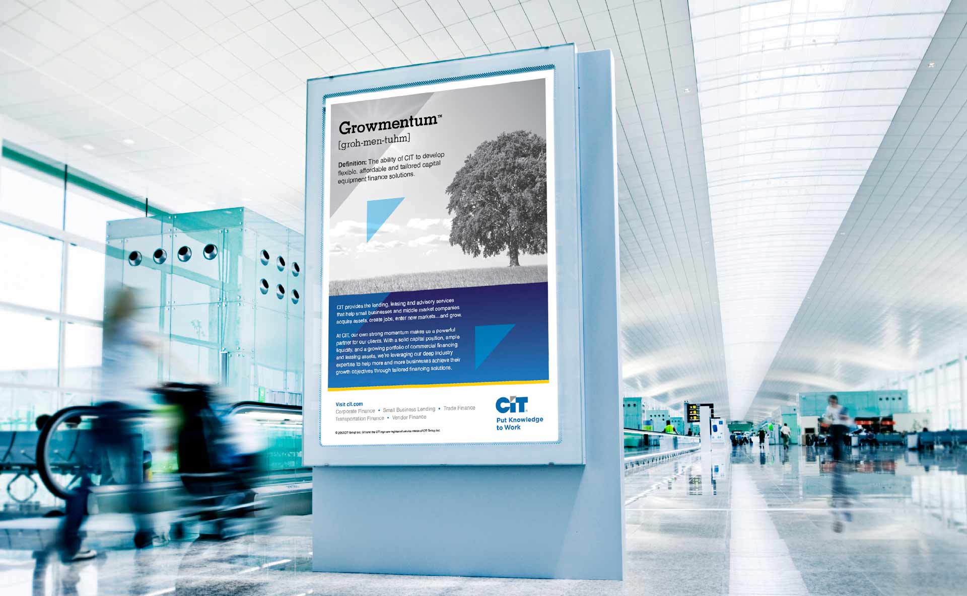 CIT airport poster billboard advertisement