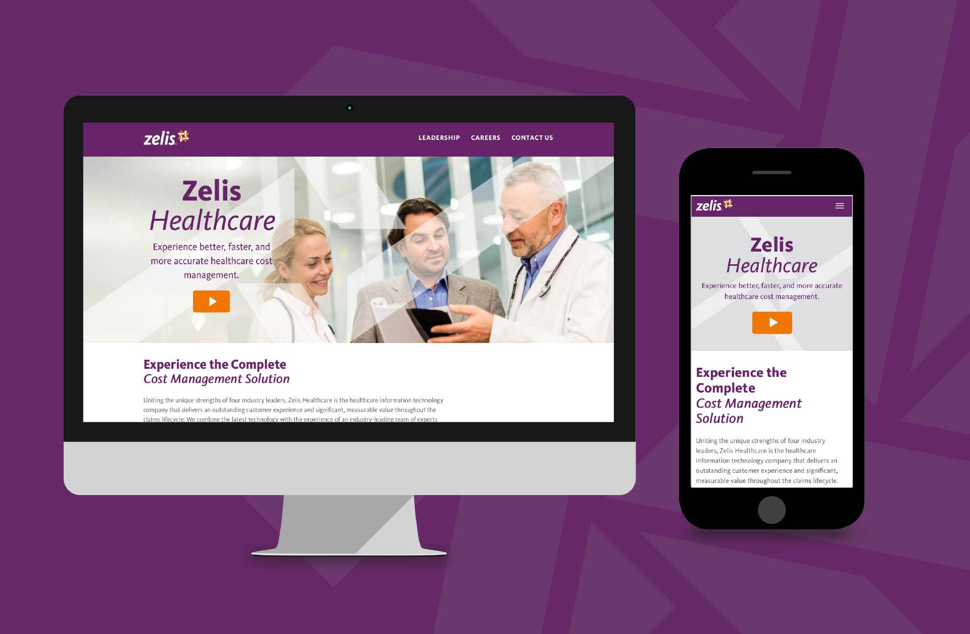 Zelis desktop and mobile web page