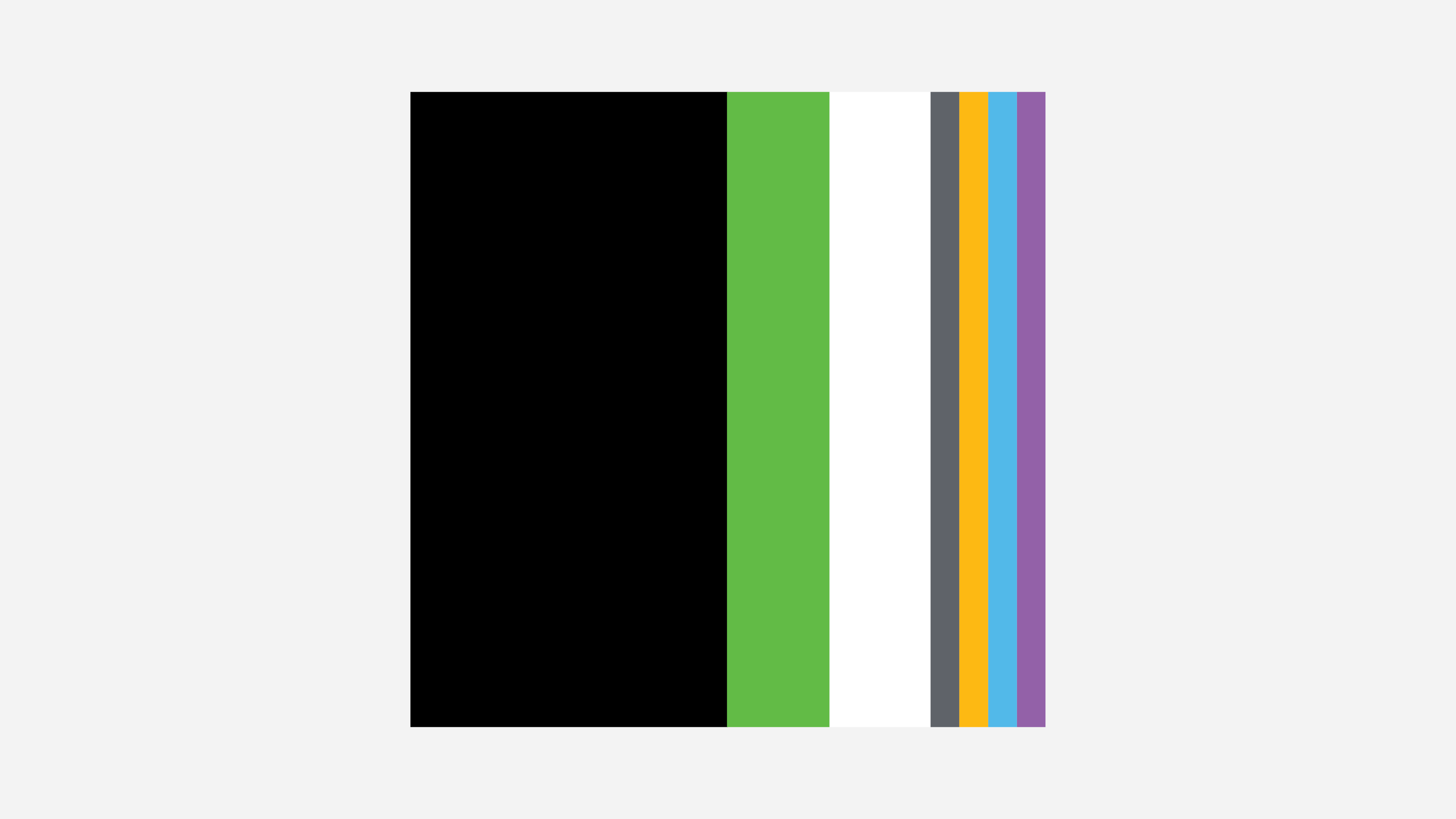 square with different colored lines