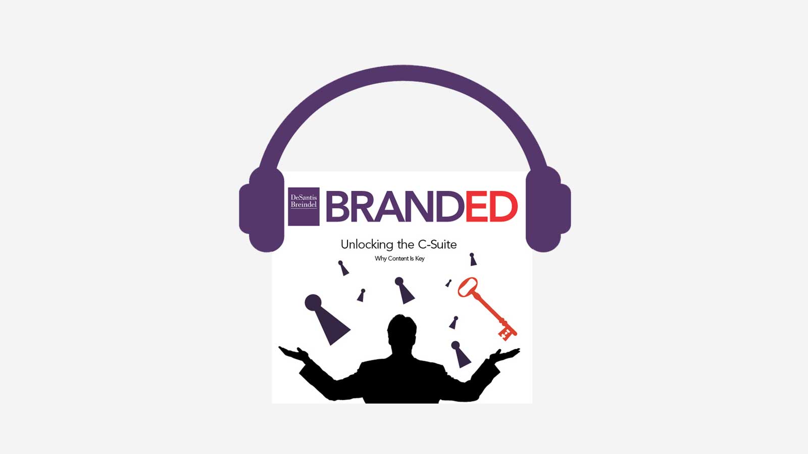 Desantis Breindel headphone branded ad