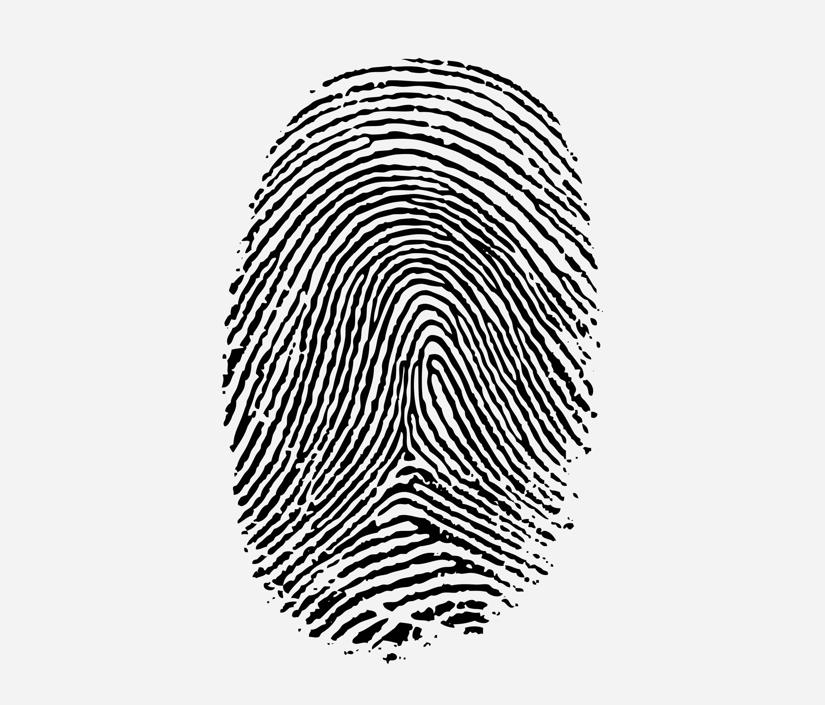 fingerprint in black