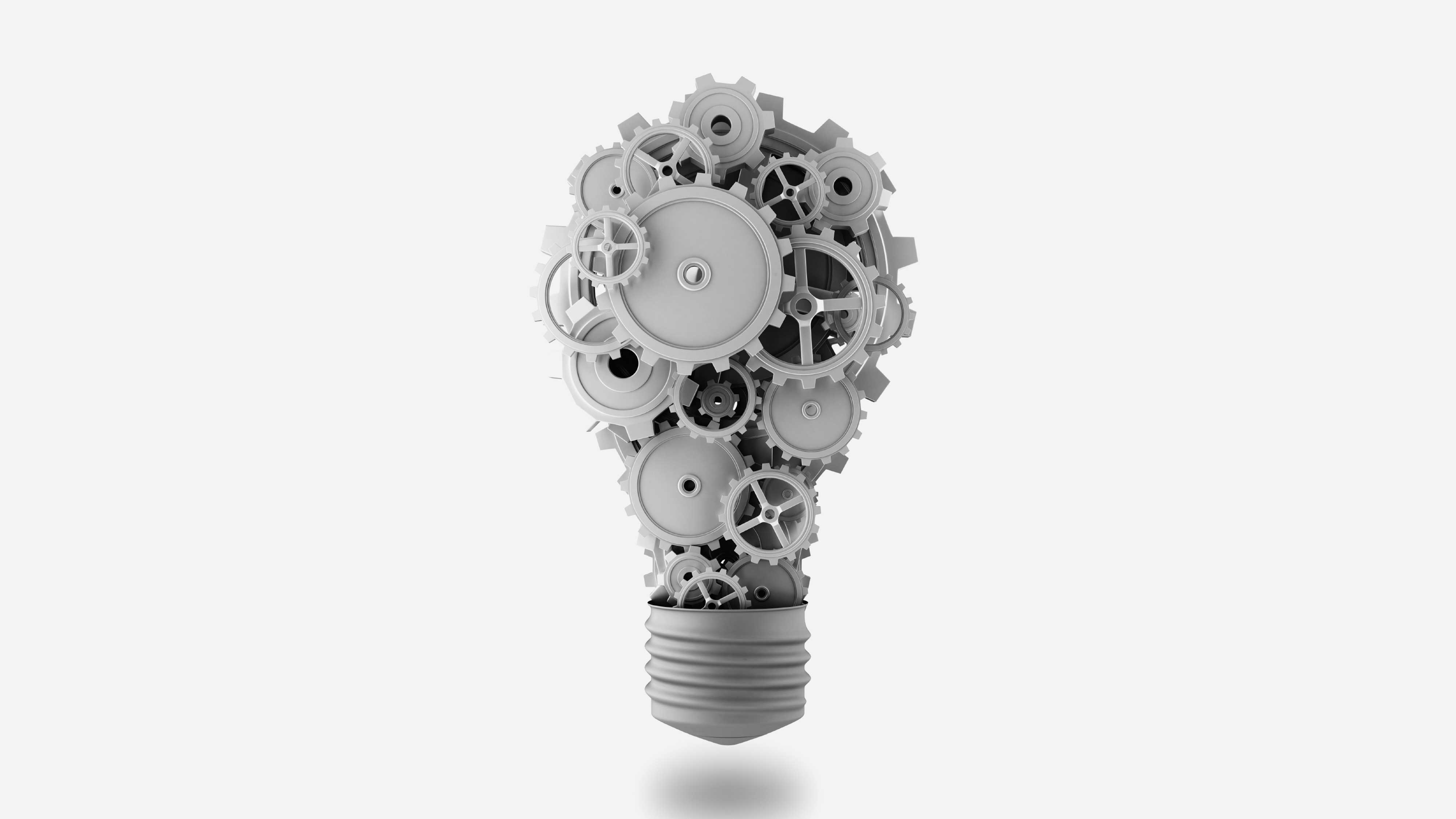 lightbulb made of gears