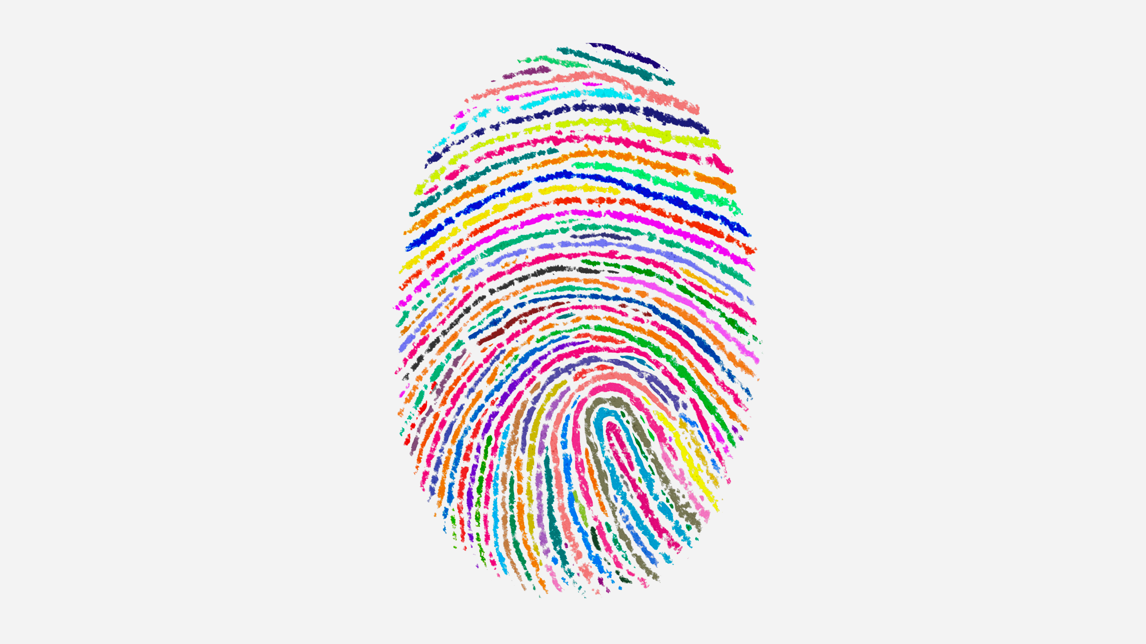 multicolored fingerprint