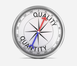 quality/quantity compass