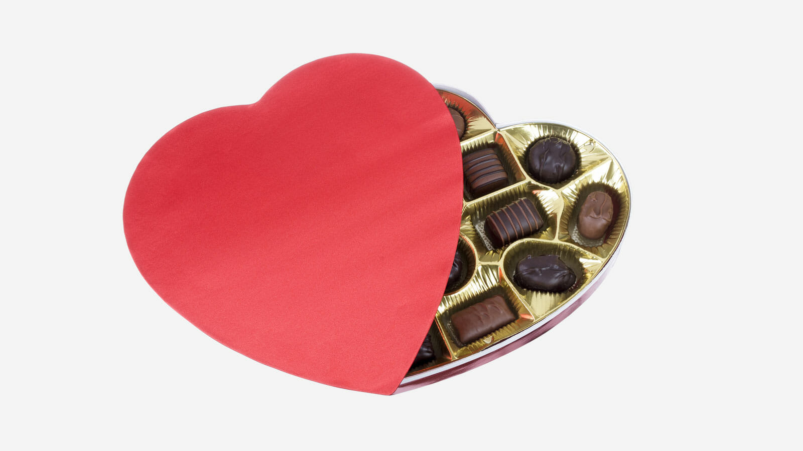 heart shaped candy box