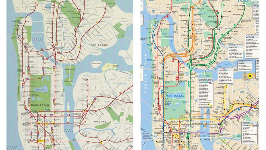 comparison of maps